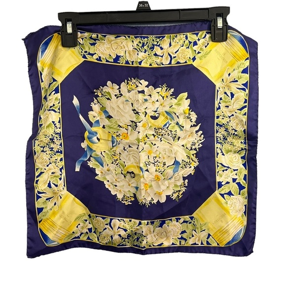 boucheron Accessories - Boucheron Blue Silk Square Scarf